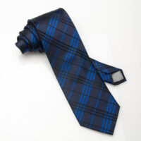 Brown Multi Square-Silk Tie