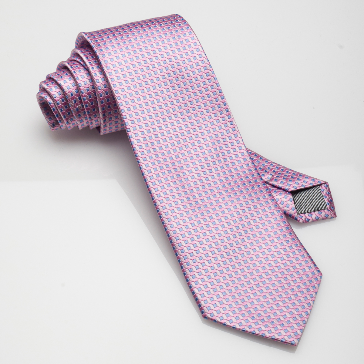 Navy Tartan Check-Silk Tie Navy Tartan Check-Silk Tie