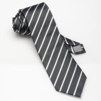silver-arrow silk tie