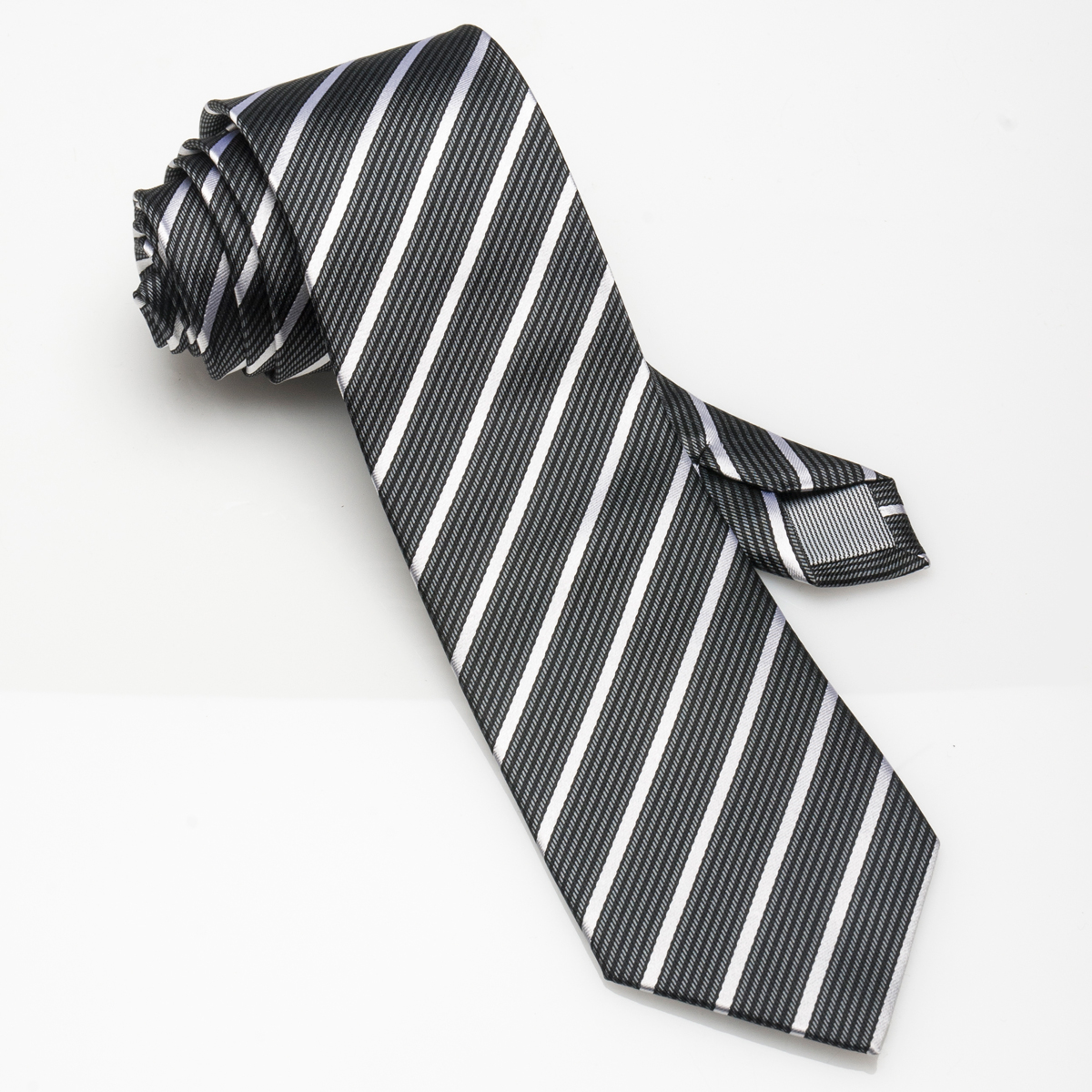 silver-arrow silk tie