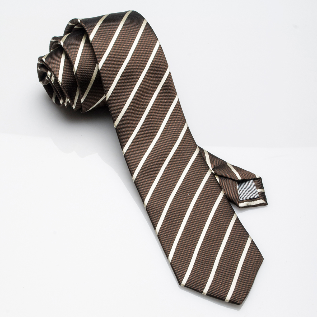 Purple Stripe Silk Tie