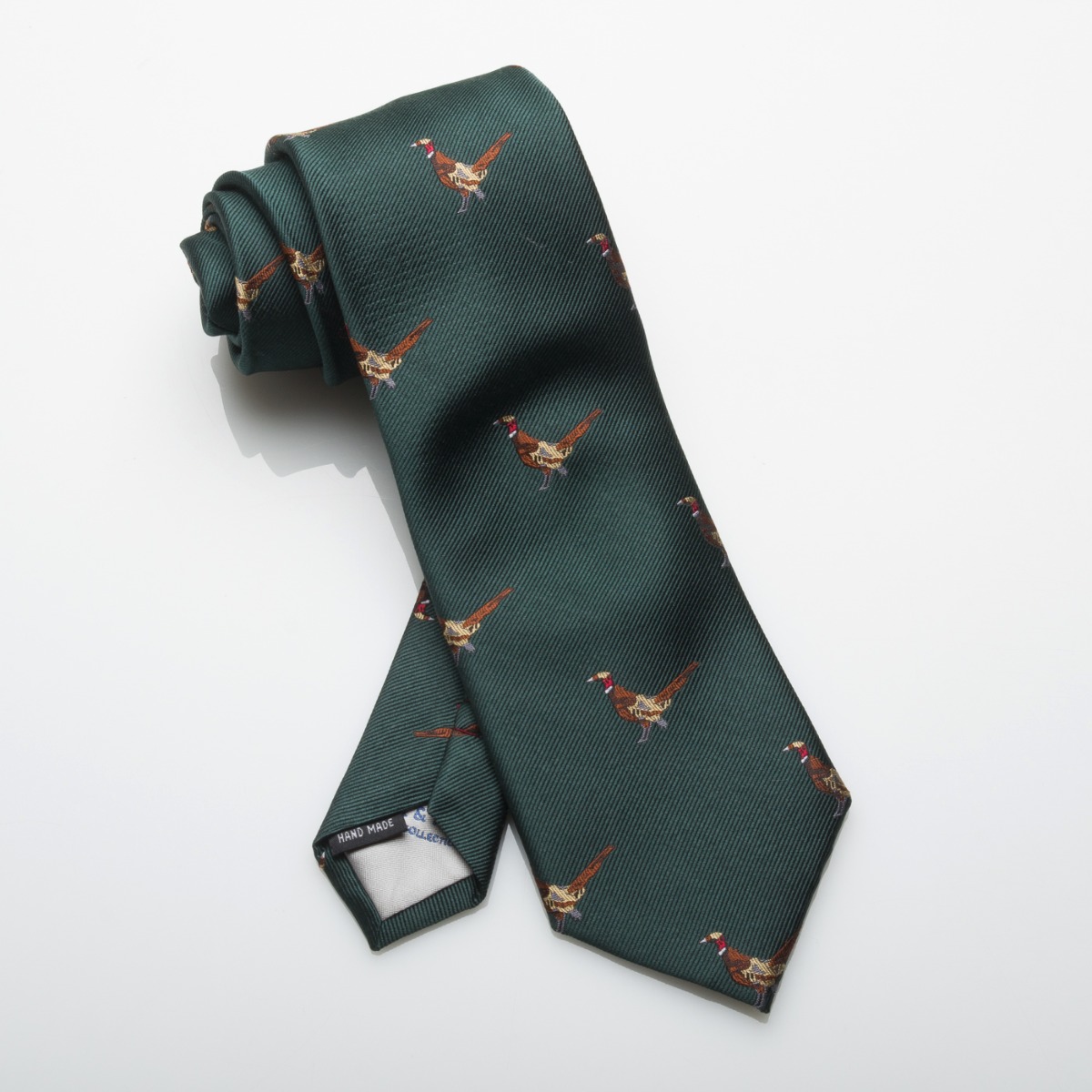 Pure Woven Silk Green Country Style Tie