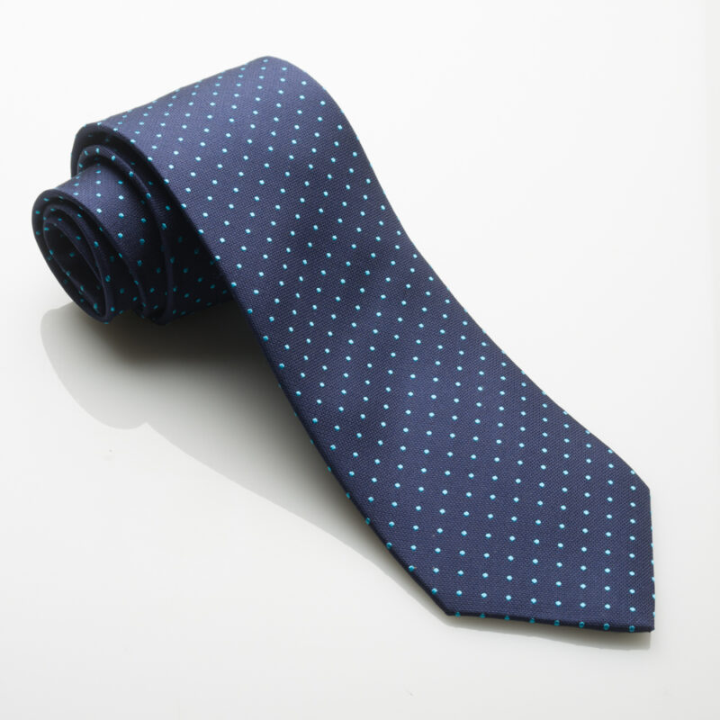 Taylor & Hunt Tie Aqua Spot-0
