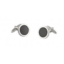 Navy Car Epoxy with Union Jack on Roof Cufflink