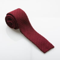 Fisk of Oslo Wine Chunky Knitted Tie