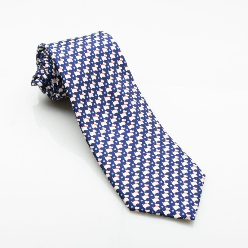 Westie Dog Silk Tie