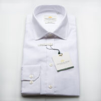 Taylor & Hunt Easy Iron White Oxford Slim Fit Shirt-0