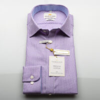 Taylor & Hunt Limited Edition Lilac Fancy Check Slim Fit Shirt-2165