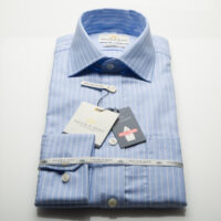 Taylor & Hunt - Blue Reverse Oxford Bengal Classic Fit Shirt-2519