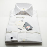 Taylor & Hunt - White Twill Slim Fit Shirt - Double Cuff