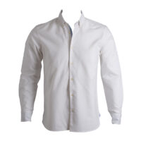 Taylor & Hunt, White Relaxed Fit Oxford Casual Long Sleeve Shirt-2787