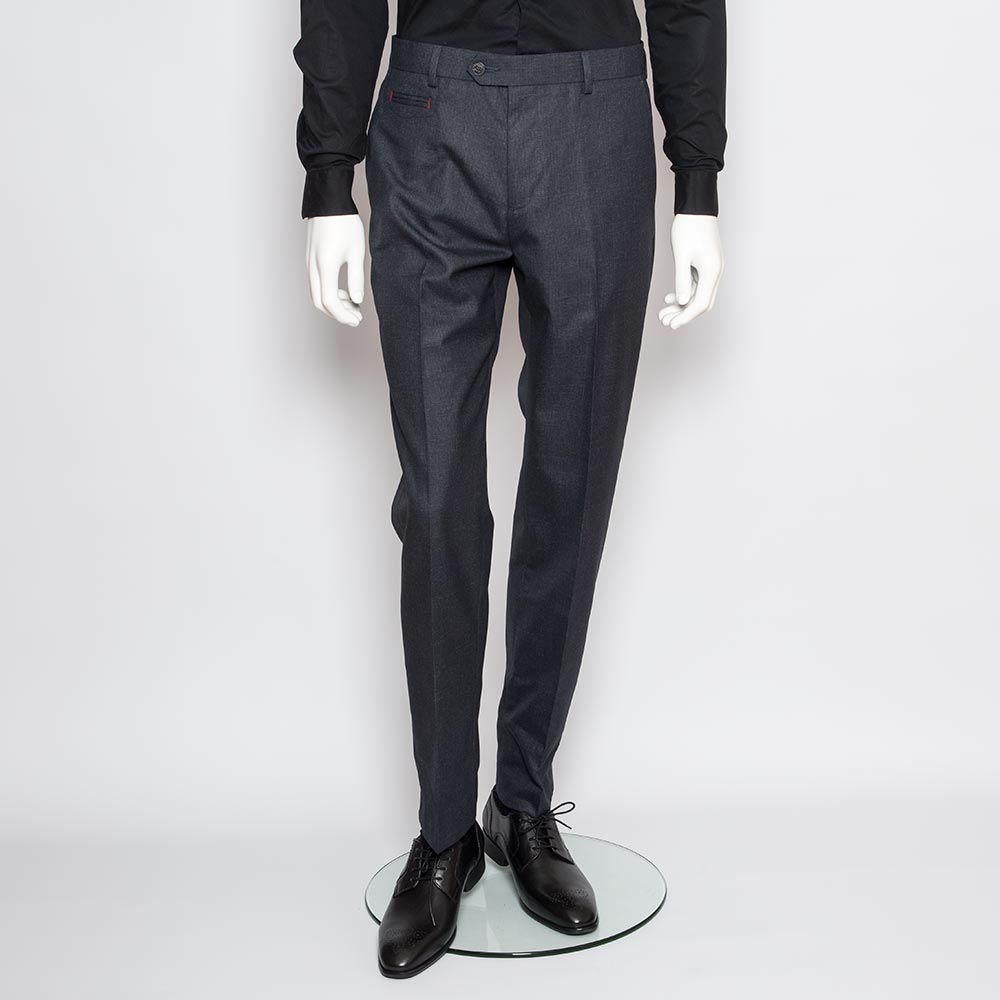 Taylor & Hunt Charcoal Prince of Wales Check Tailored fit Trouser-2876