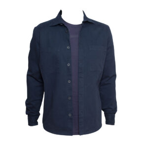 curated-navy-cotton-brushed-twill-overshirt