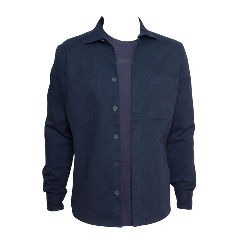 curated-navy-cotton-brushed-twill-overshirt