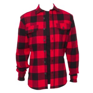 Curated Red & Black Check Long Sleeve Overshirt