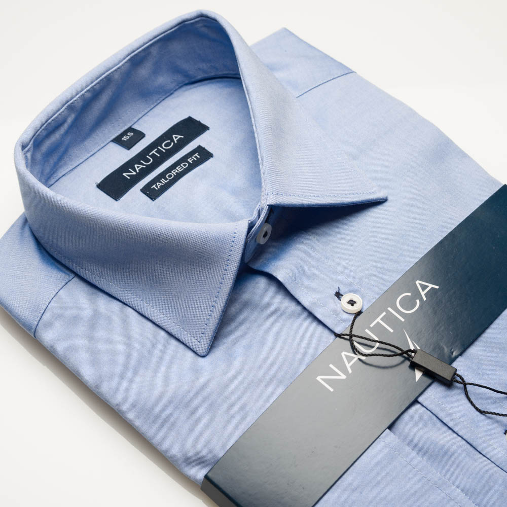 Nautica Tailored Fit Blue Oxford Shirt