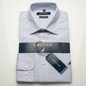 Tailored Fit Small check tattersall design Shirt, With Slight Cutaway Collar and adjustable single cuff