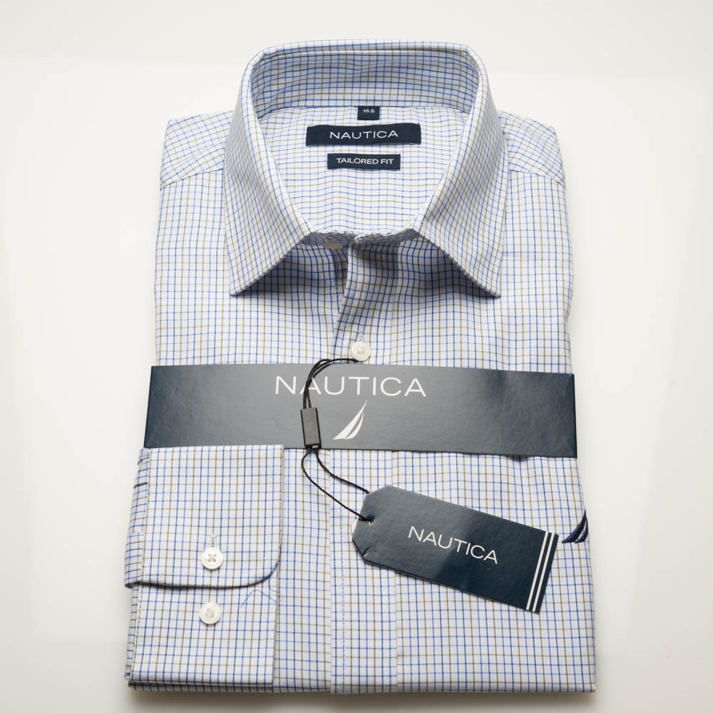 Tailored Fit Small check tattersall design Shirt, With Slight Cutaway Collar and adjustable single cuff