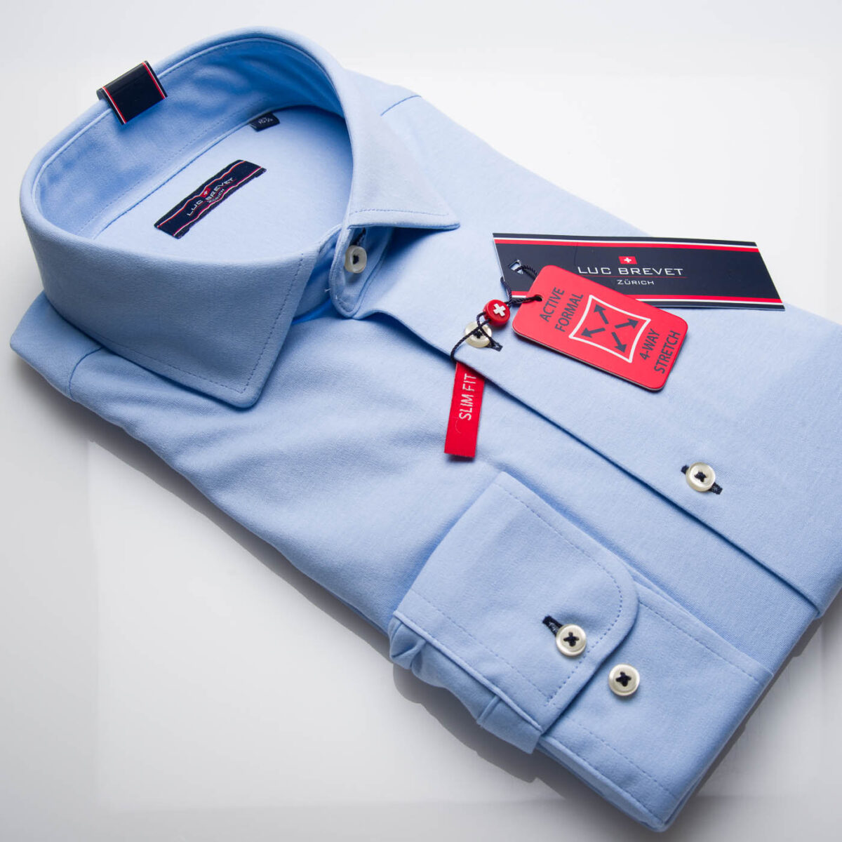 Luc Brevet Mens Sky 4 Way Stretch Jersey Shirt