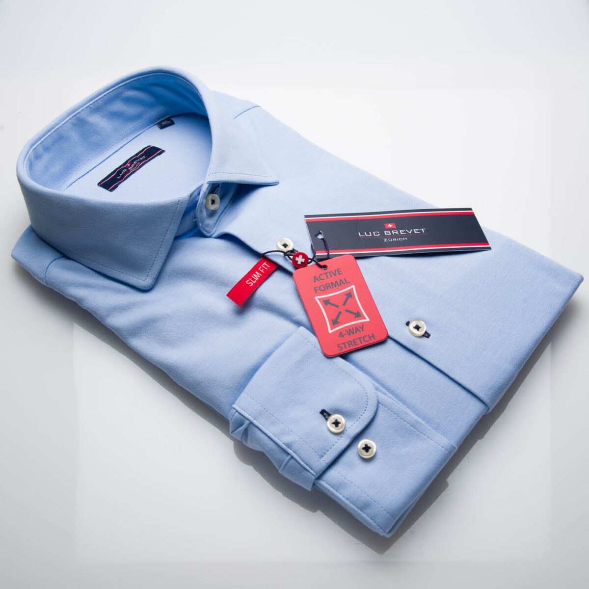 Luc Brevet Mens Sky 4 Way Stretch Jersey Shirt