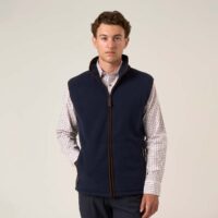 Blue zip up Fleece Gilet